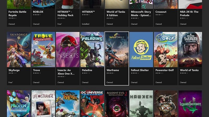 xbox one online games