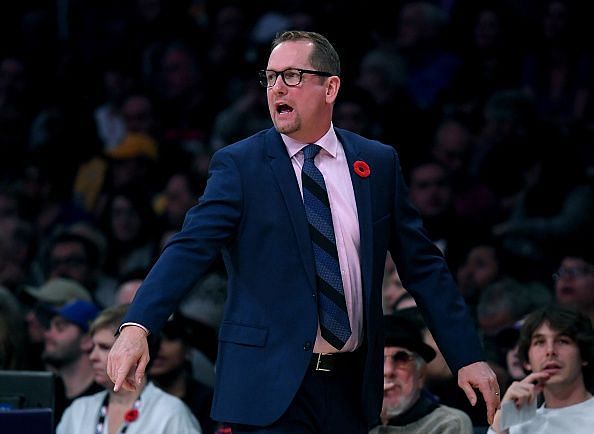 Raptors head coach Nick Nurse has more viable options to choose from on his bench