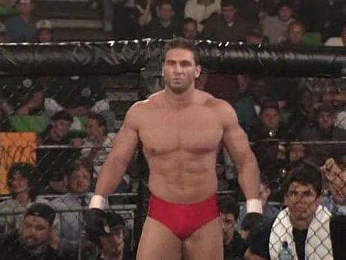 Ken Shamrock gets set for action