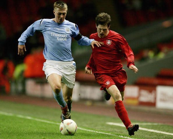 Michael Johnson (L) was one of the brightest prospects from the Manchester City academy