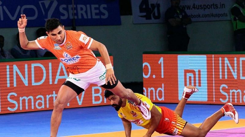 Nitin Tomar has been the best player on the mat for Puneri Paltan