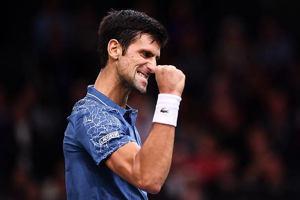 Djokovic went on to lose the final of the Paris Masters to Khachanov