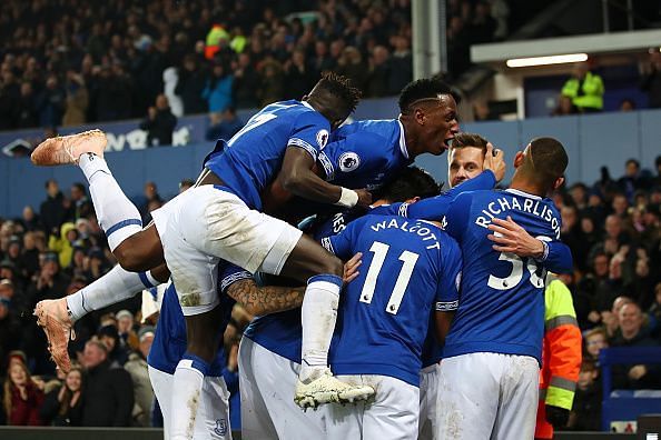 Everton have fared well in the league this season