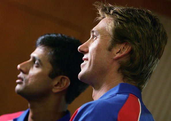 Two legendary cricketers