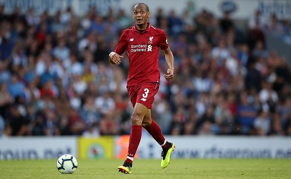 Fabinho in action for Liverpool