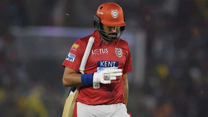 Yuvraj Singh in action for Kings XI Punjab