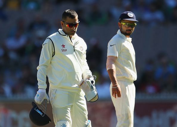 Kohli succeeded Dhoni as Test captain in the 2014/15 season