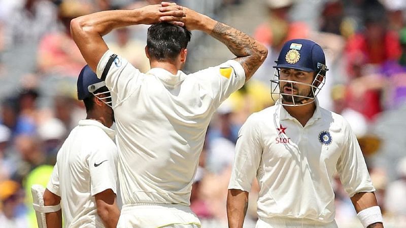 Johnson and Kohli engaged in a battle within the war