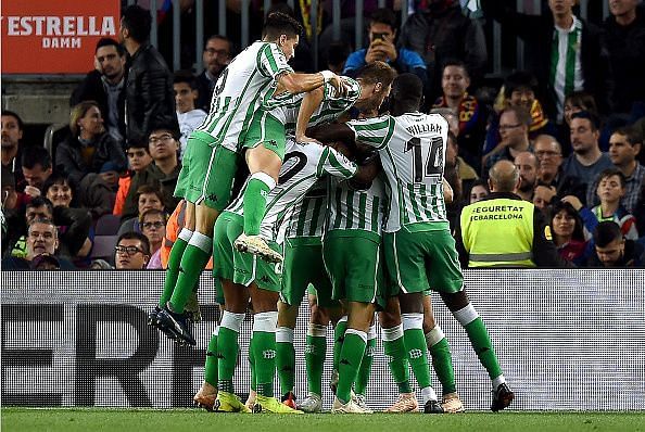 Real Betis were rampant from the starting whistle