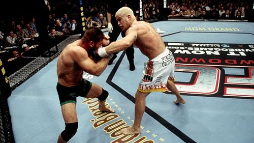 Ken Shamrock and Tito Ortiz exchange blows