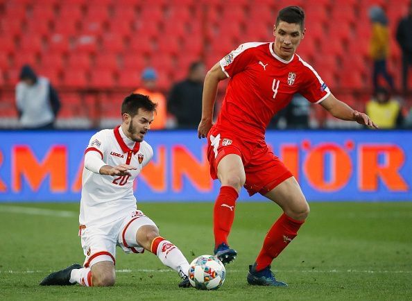 Nikola Milenkovic (right) is a powerhouse on Manchester United's radar