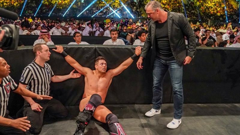 The Miz was replaced by Shane McMahon in the finals of the WWE World Cup at Crown Jewel
