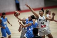 Number 24 Leah Mafua of New Zealand scored a double-double - 13 pts, 10 rebs (Image Courtesy: FIBA)