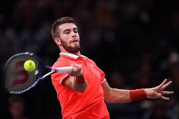 Borna Coric at the Rolex Paris Masters