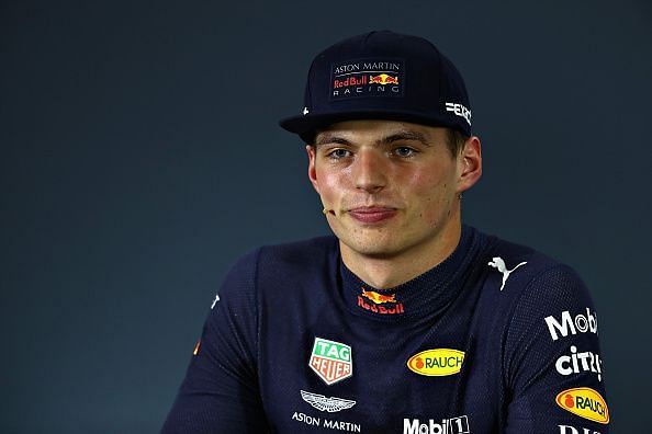 Verstappen was left stone-faced