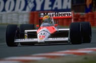 Senna driving for McLaren