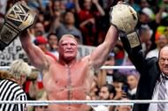 Will this shot be joined by another picture of Brock holding two different belts?