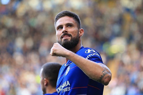 Giroud netted his first of the season