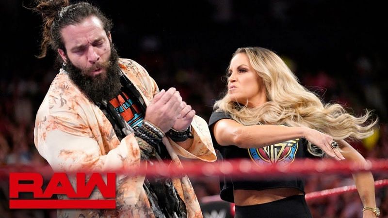 Trish Stratus slapping Elias