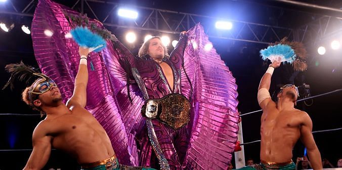 Dalton Castle making his flamboyant entrance