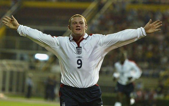 Wayne Rooney scored his first England goal aged 17.