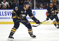 Pominville tribute lifts Sabres to 9-2 win over Senators