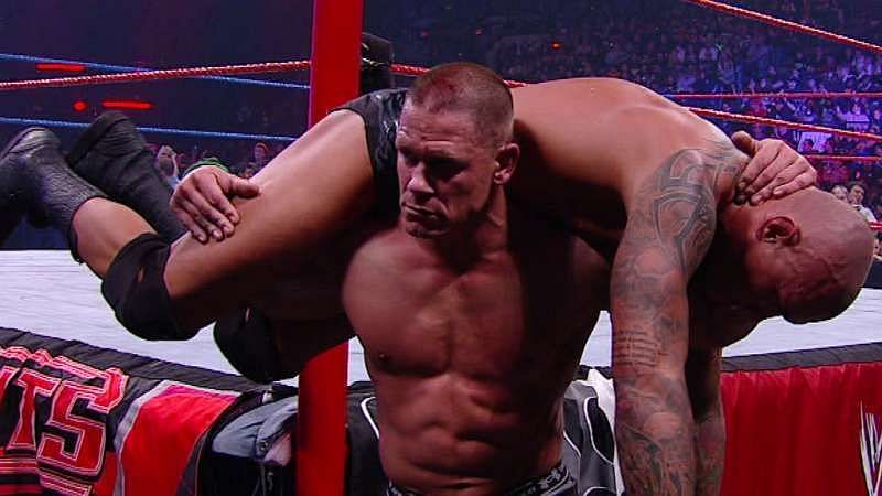 Cena looks to deliver his signature Attitude Adjustment on Ort