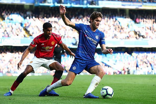 Marcus Alonso is among the left-backs in the Premier League.