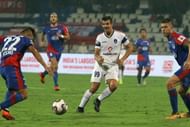 Andrija Kaludjerovic squandered a few chances for Delhi Dynamos (Image Courtesy: ISL)