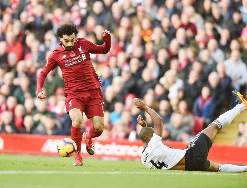 Salah is making a habit of scoring at Anfield
