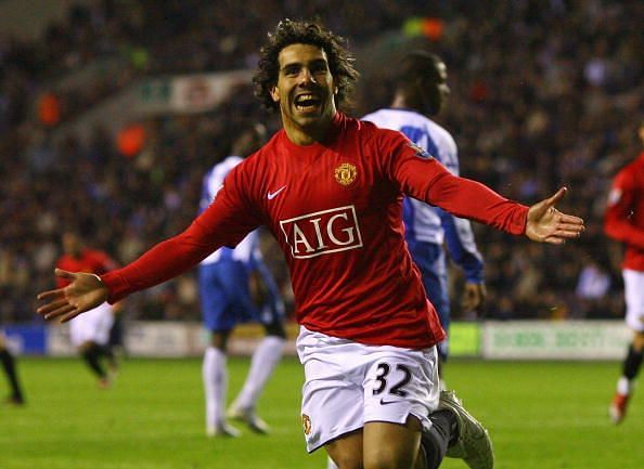 Tevez won two Premier League titles in his time with United