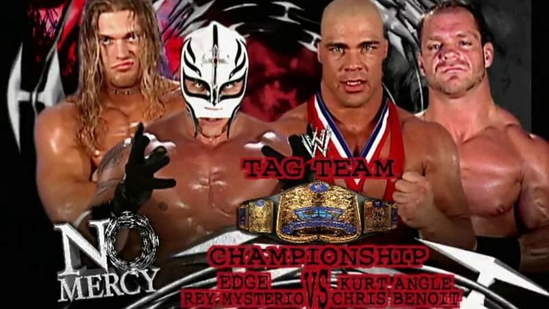 Edge &amp; Rey Mysterio vs Kurt Angle &amp; Chris Benoit