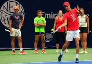 Both Nadal and Djokovic play very deep from the baseline