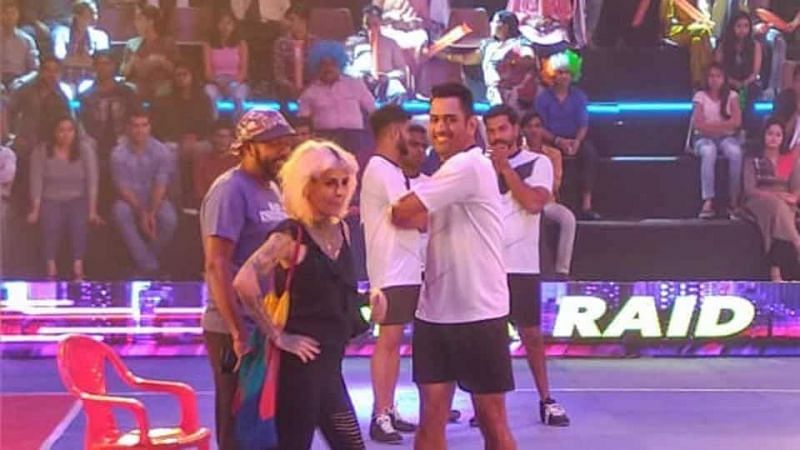 MS Dhoni, the new kabaddi player in the town