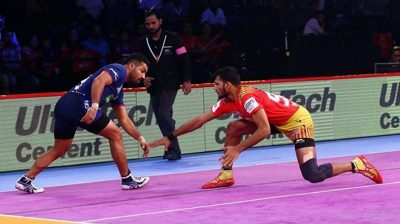 Sachin Tanwar was the top scorer for Gujarat Fortunegiants