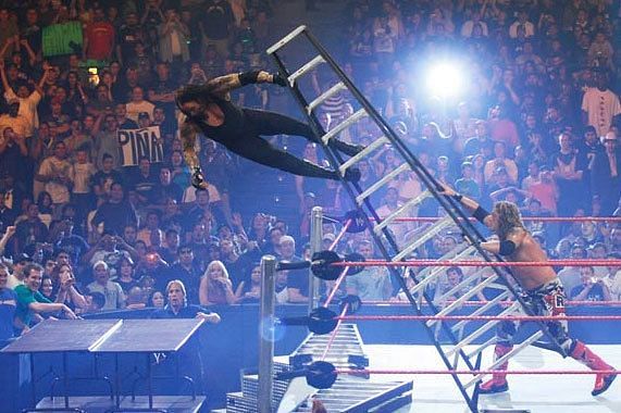 Edge wins another TLC match, in 2008.