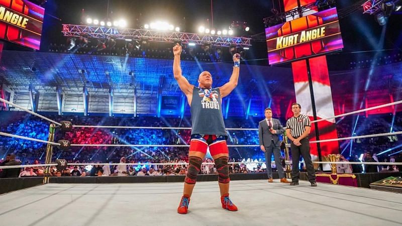 Kurt Angle looked good on his singles in-ring return