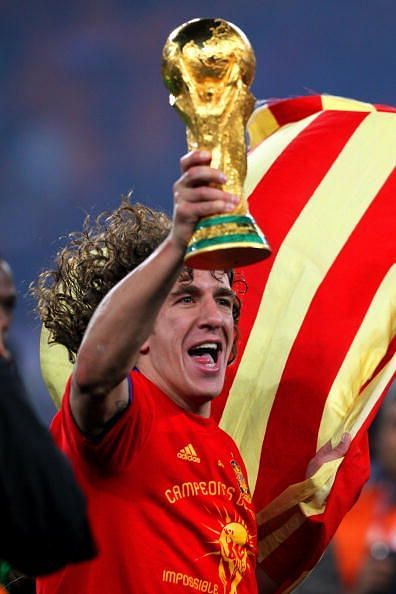 Puyol played a vital role to help Spain to the 2010 World Cup