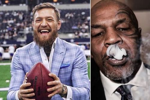 Conor McGregor (left) and Mike Tyson (right)