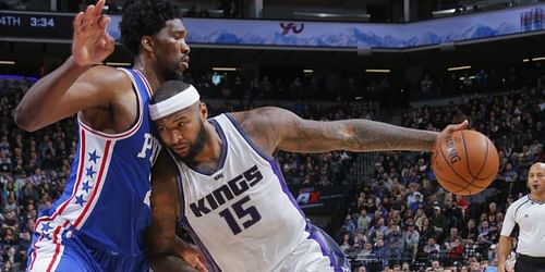 Joel Embiid and DeMarcus Cousins