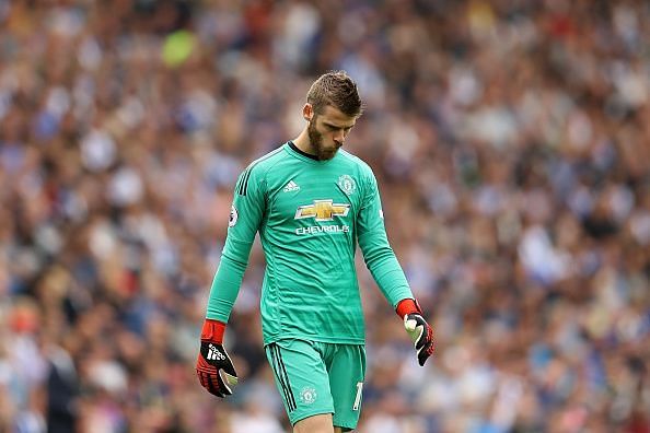 David de Gea has only managed one clean sheet in the Premier League this season