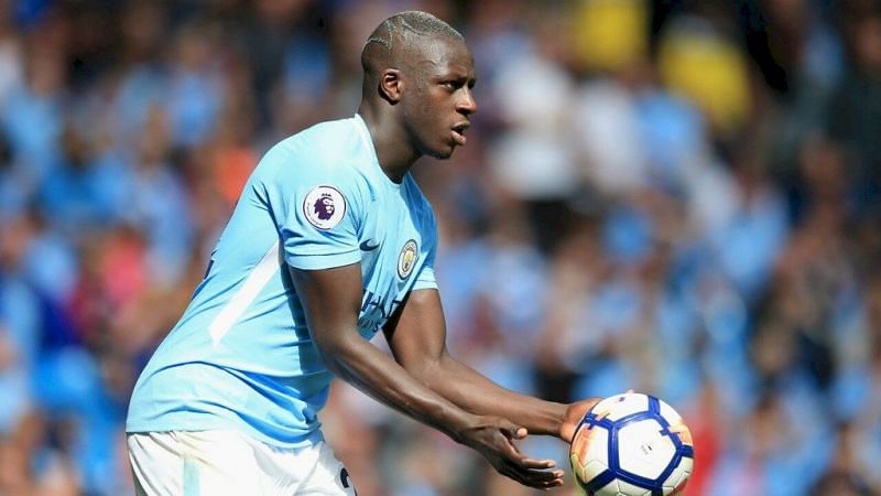 Benjamin Mendy plays for Manchester City in the Premier League