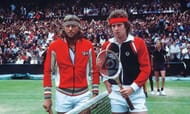 Bjorn Borg with great rival John McEnroe