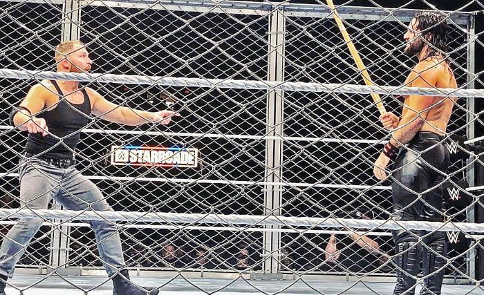 The Main Event saw Rollins take on Ambrose for the Intercontinental Title
