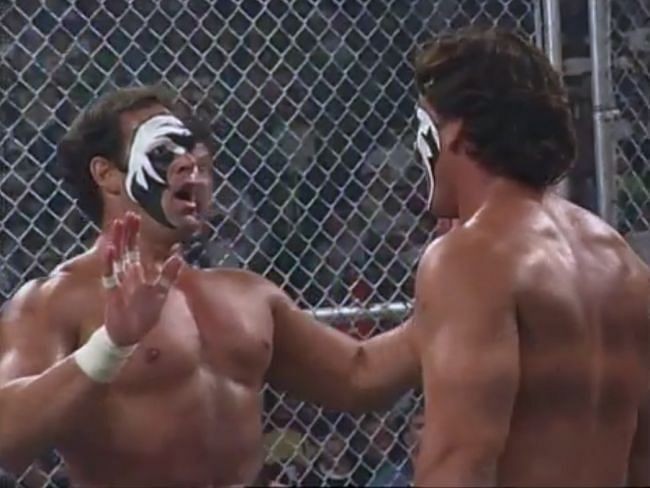 Sting confronting the 