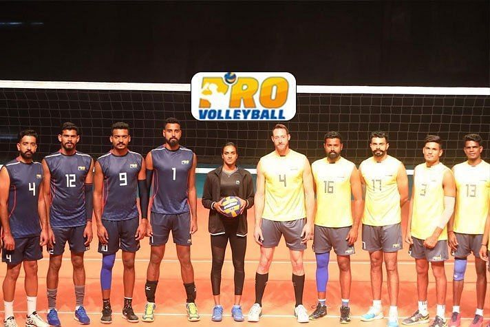 PV Sindhu, and David Lee with Indian Volleyball stars