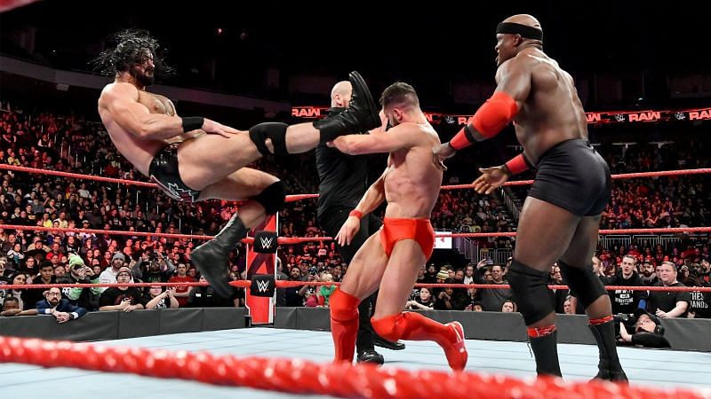 A whitewash of ass-kicking from the team of Baron, Bobby, and Drew on the last Raw