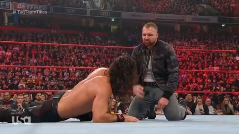 Dean Ambrose attacked Seth Rollins 