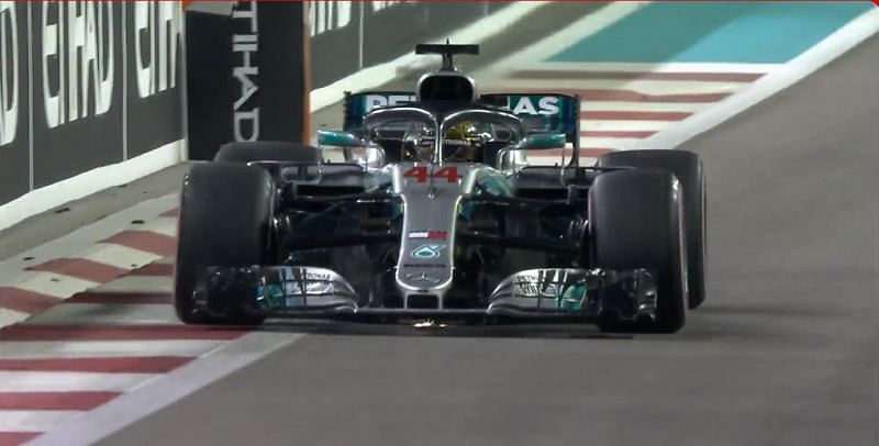 Lewis Hamilton took the pole at the Abu Dhabi GP