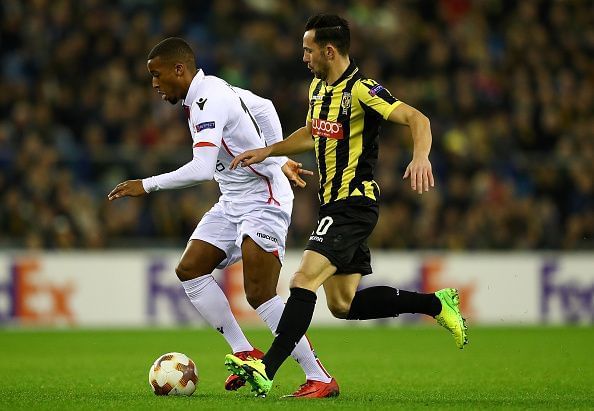 Alassane Plea scored a hat-trick